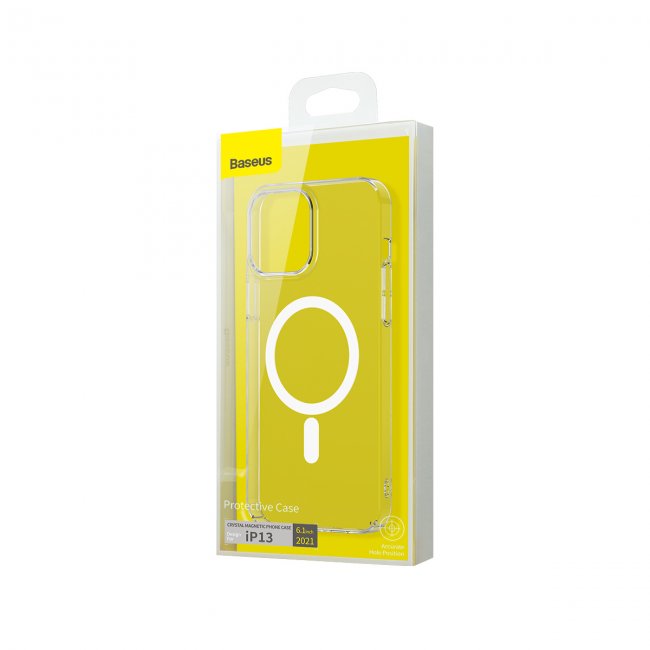 Калъф за мобилен телефон Baseus Crystal Magnetic Glass Case for iPhone 13
