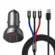 Зарядно устройство Baseus Digital Display Dual USB Car Charger 24W