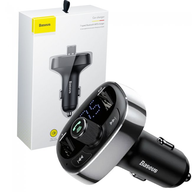 Зарядно устройство Baseus FM Transmitter - ЧЕРЕН -- BLACK