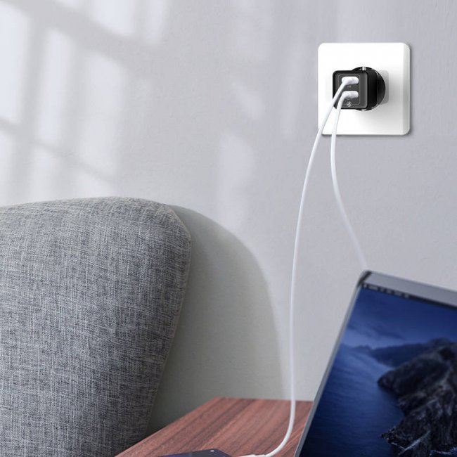 Зарядно устройство Baseus GaN2 Quick Charger GaN2 C+U, 45W