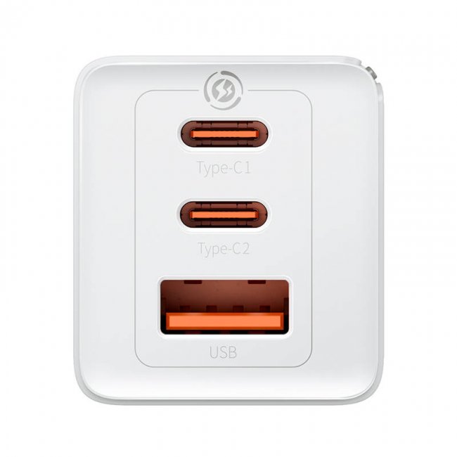 Зарядно устройство Baseus GaN5 Pro Wall charger 2xUSB-C + USB, 65W