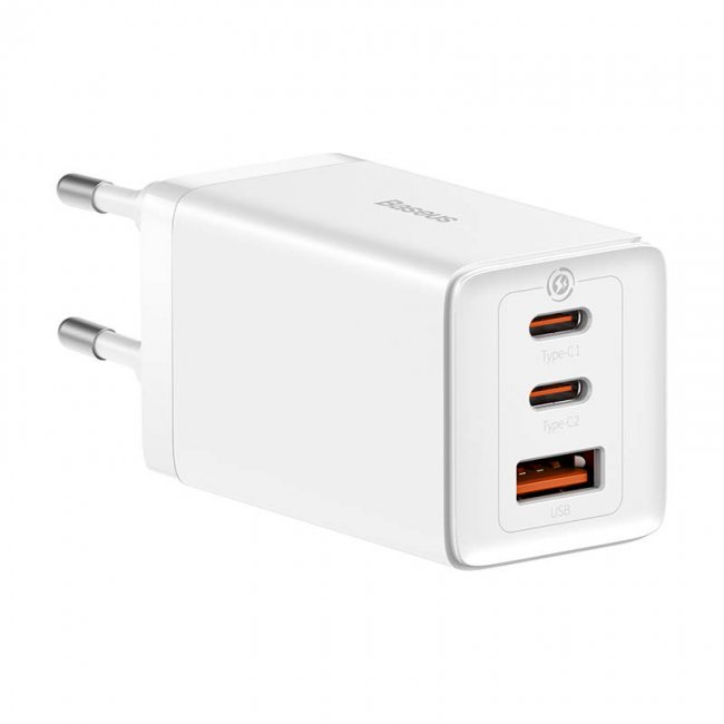Зарядно устройство Baseus GaN5 Pro Wall charger 2xUSB-C + USB, 65W