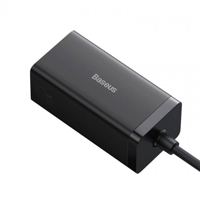 Смарт контакт, разклонител Baseus GaN5 Pro Wall charger 2xUSB-C + USB + HDMI, 67W