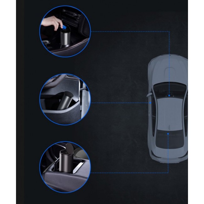 Кошче за боклук за кола Baseus Gentleman Style Vehicle-mounted Trash Can - ЧЕРЕН -- BLACK