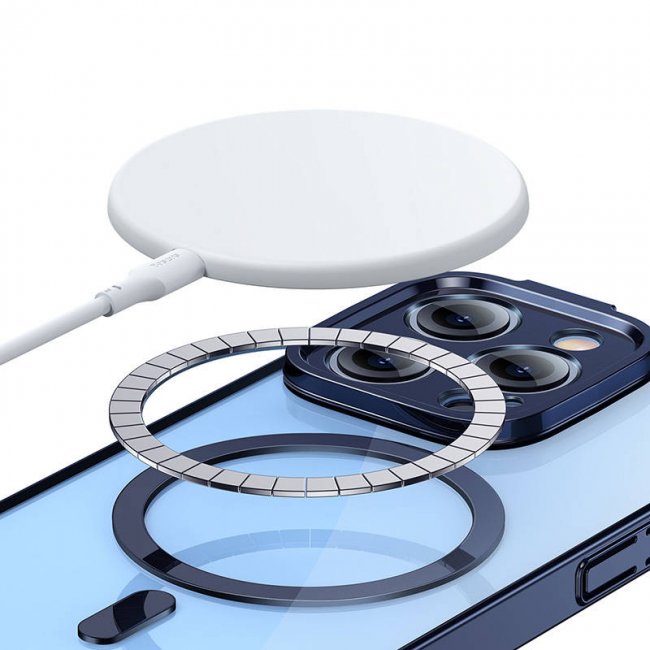 Калъф за мобилен телефон Baseus Glitter Magnetic Case and Tempered Glass set for iPhone 14 Pro Max