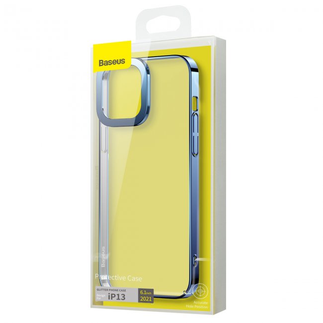 Калъф за мобилен телефон Baseus Glitter Transparent Case for iPhone 13