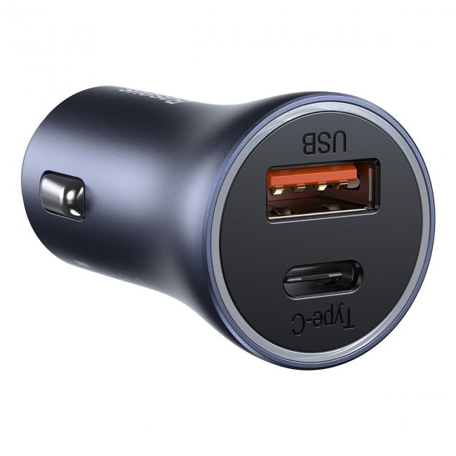 Зарядно устройство Baseus Golden Contactor Pro car charger, USB + USB-C, QC4.0+, PD, SCP, 40W