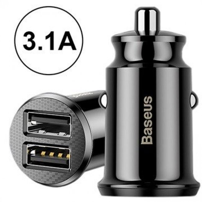 Зарядно устройство Baseus Grain Car Charger (Dual USB 5V 3.1A )