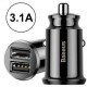 Зарядно устройство Baseus Grain Car Charger (Dual USB 5V 3.1A )