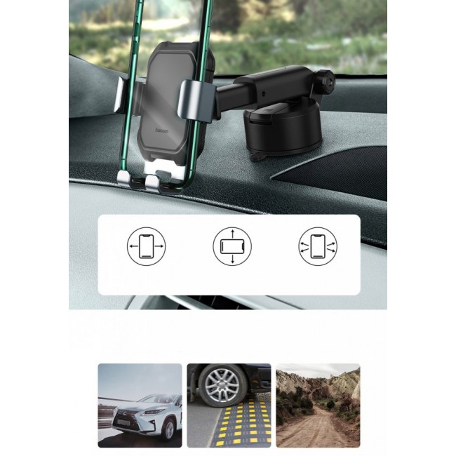 Аксесоар за кола Baseus Гравитационна стойка за кола за телефон Baseus Tank с вендуза