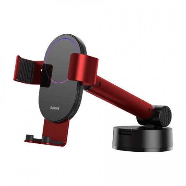 Стойка за кола Baseus Gravity car mount for phone with suction cup - ЧЕРВЕН -- RED