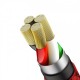 Кабел Baseus Green U-shaped lamp Mobile Game iP 2.4A 1M