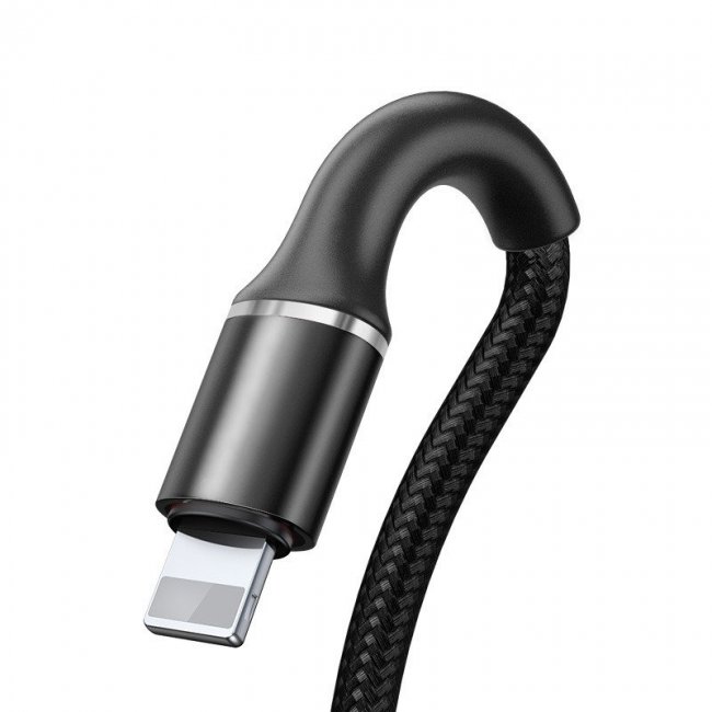 Кабел Baseus Halo data cable IP 2.4A 0.25m