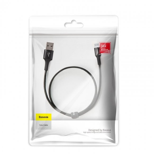 Кабел Baseus Halo data cable IP 2.4A 0.25m
