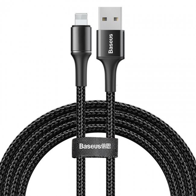 Кабел Baseus Halo Data cable Lightning with LED lamp 1.5A 2m