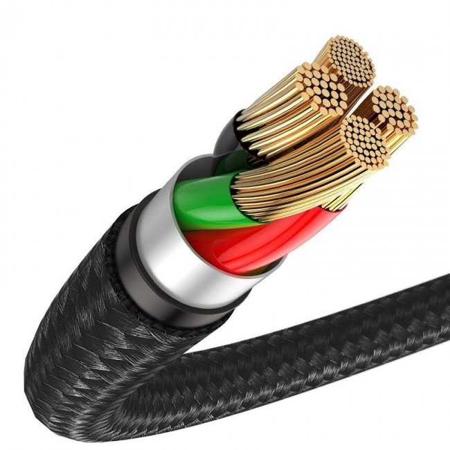 Кабел Baseus Halo data cable Type-C LED 2A 2m