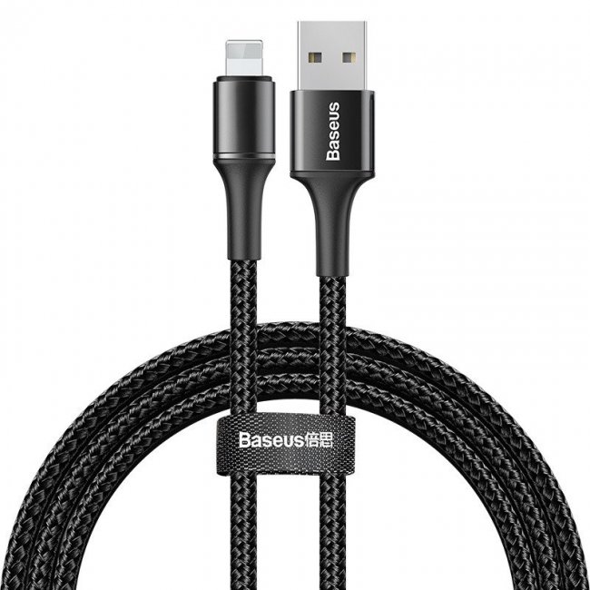 Кабел Baseus Halo Data Cable USB For iP 2.4A 1m