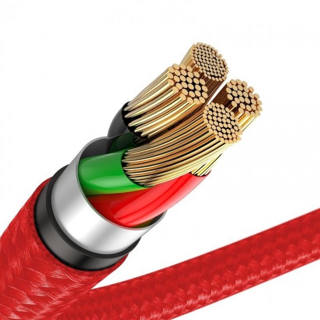 Кабел Baseus Horizontal Lightning Cable with LED Lamp 2M