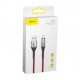 Кабел Baseus Horizontal Lightning Cable with LED Lamp 2M
