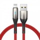 Кабел Baseus Horizontal Lightning Cable with LED Lamp 2M