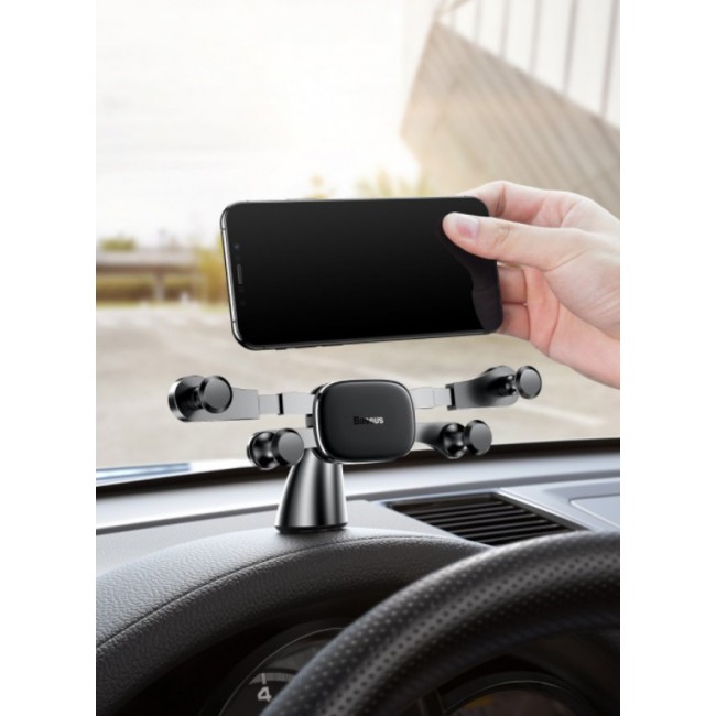 Стойка за кола Baseus Horizontal Screen Gravity Vehicle-mounted Holder - ЧЕРЕН -- BLACK