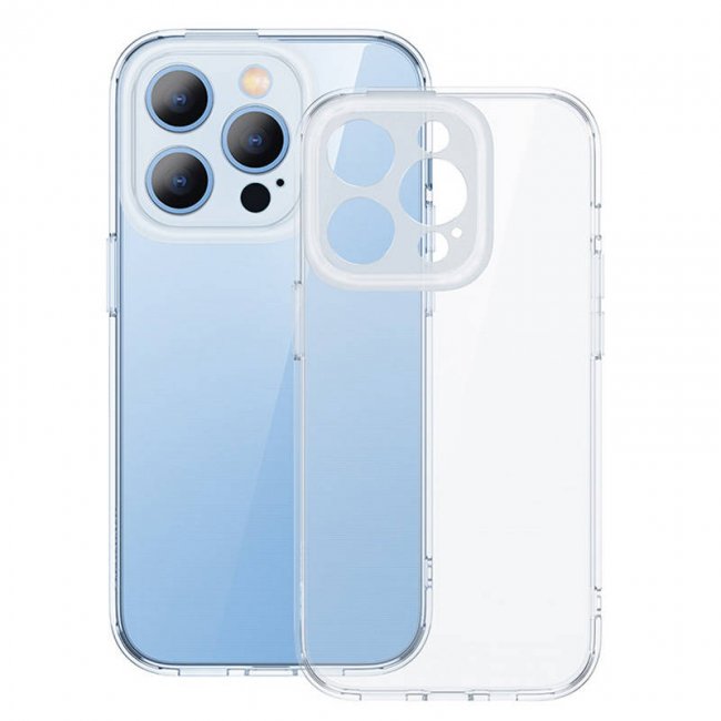Калъф за мобилен телефон Baseus Illusion Case, lens frames, tempered glass set for iPhone 14 Pro