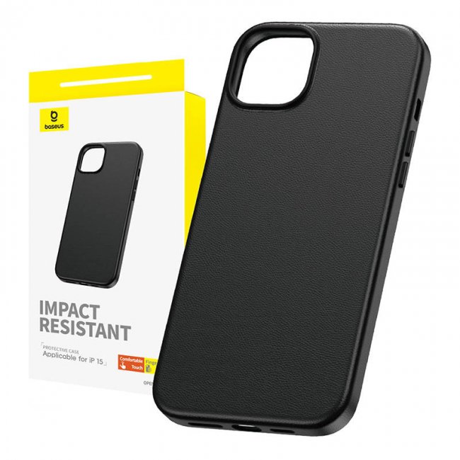 Калъф за мобилен телефон Baseus Iphone 15 Case Fauxther Series