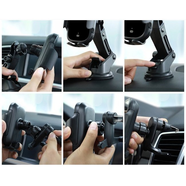 Аксесоар за кола Baseus Light Electric Car Holder with Qi inductive charger