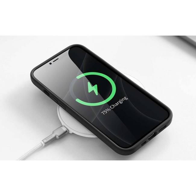 Калъф за мобилен телефон Baseus Liquid Silica Case for iPhone 13 Pro - ЧЕРЕН