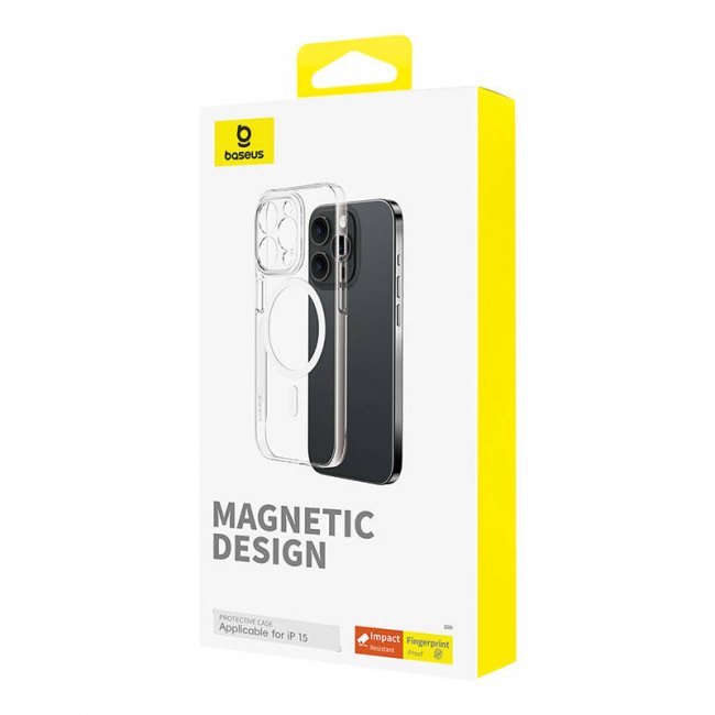Калъф за мобилен телефон Baseus Magnetic Phone Case for iPhone 15 OS-Lucent Series