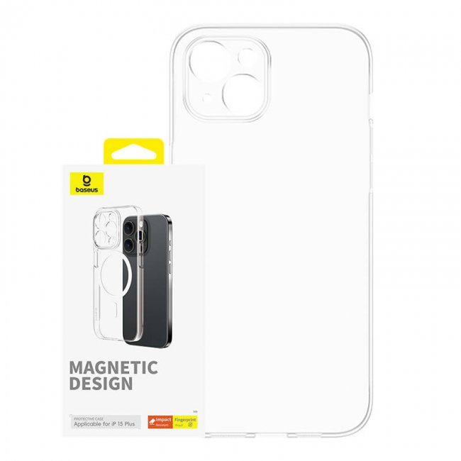 Калъф за мобилен телефон Baseus Magnetic Phone Case for iPhone 15 Plus OS-Lucent Series
