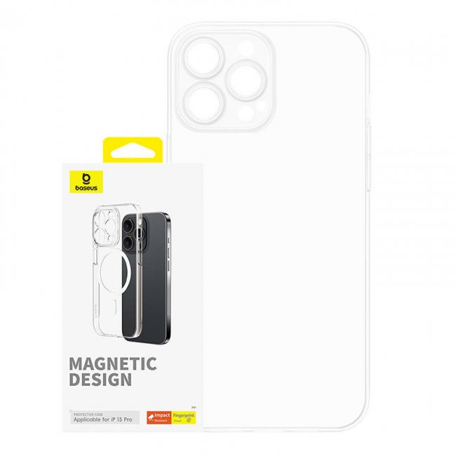 Калъф за мобилен телефон Baseus Magnetic Phone Case for iPhone 15 Pro OS-Lucent Series
