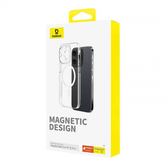 Калъф за мобилен телефон Baseus Magnetic Phone Case for iPhone 15 Pro OS-Lucent Series
