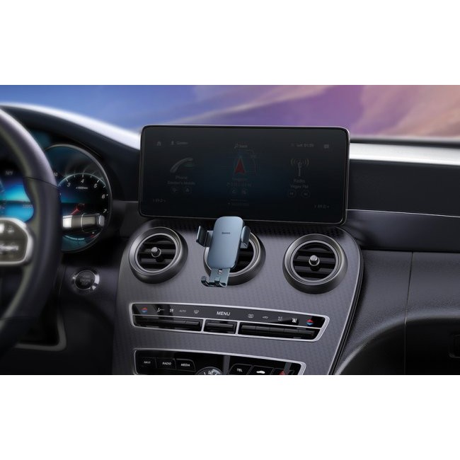 Аксесоар за кола Baseus Metal Age II gravitational car phone holder to round ventilation grid