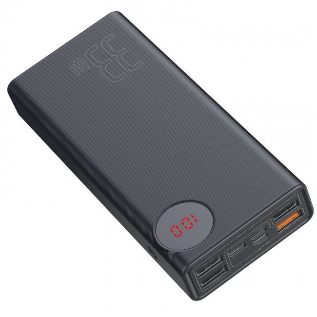 Външна Батерия POWER BANK Baseus Mulight Powerbank 30000mAh 2x USB, QC 3.0, PD 33W
