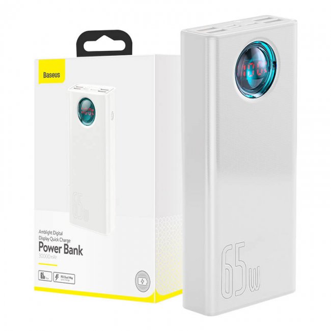 Външна Батерия POWER BANK Baseus Powerbank Amblight 30000mAh, 4xUSB, USB-C, 65W