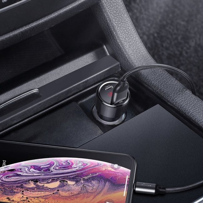 Зарядно устройство Baseus PPS Magic Car Charger USB + USB-C QC 4.0 PD 45W