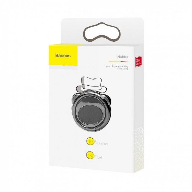 Аксесоари за мобилни телефони и таблети Baseus Пръстен държач за телефон Bear Ring Holder