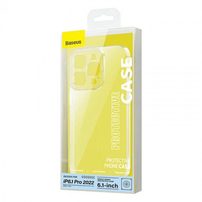 Калъф за мобилен телефон Baseus Simple Transparent Case for iPhone 14 Pro