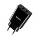 Зарядно устройство Baseus Speed Mini Dual U Charger 10.5W (EU) Black