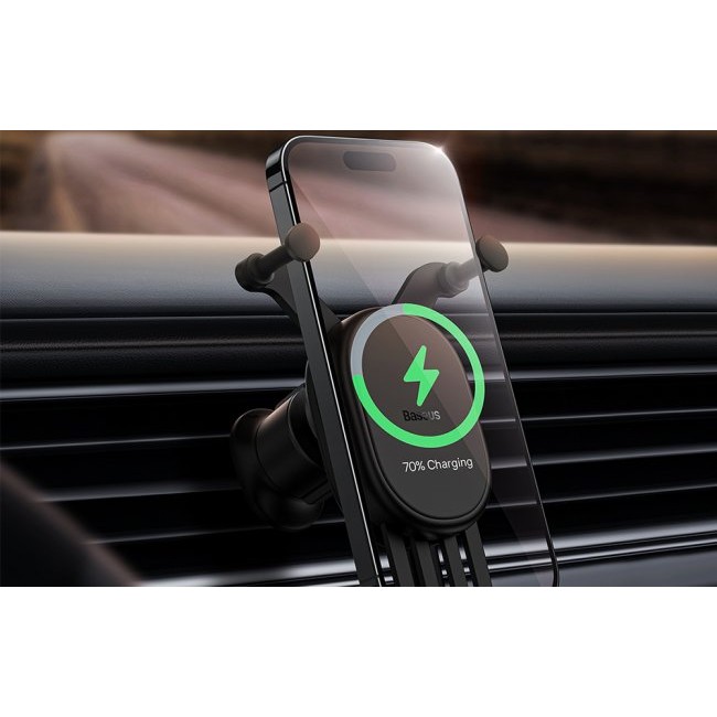 Аксесоар за кола Baseus Stable Gravitational Wireless Charging Car Mount Pro 15W