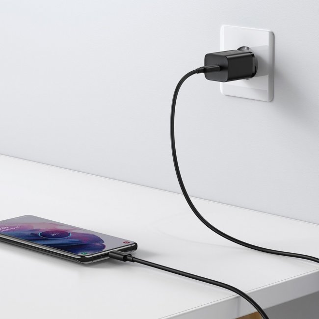 Зарядно устройство Baseus Super Si Quick Charger 1C 25W with USB-C cable for USB-C