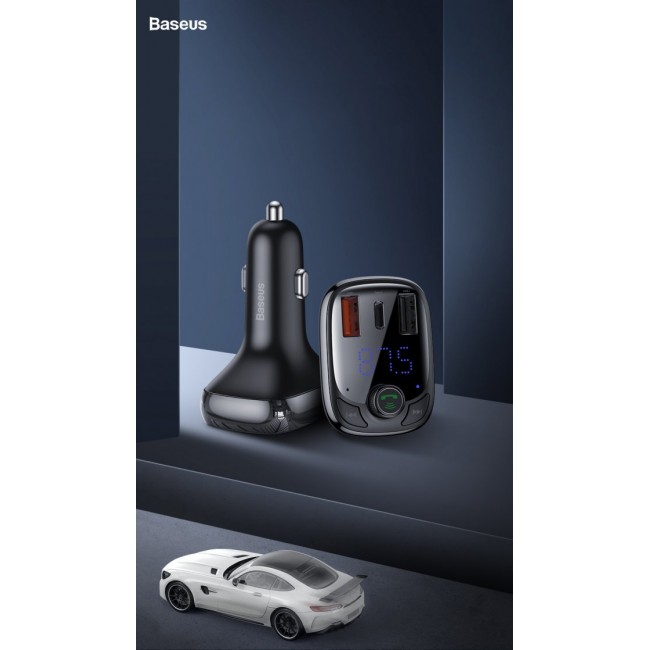 Зарядно устройство Baseus T typed S-13 wireless MP3 car charger