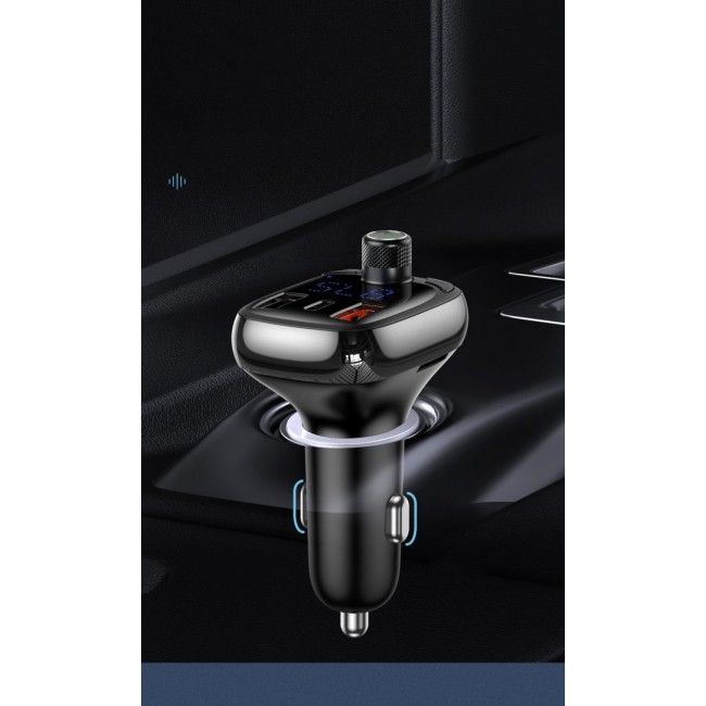 Зарядно устройство Baseus T typed S-13 wireless MP3 car charger