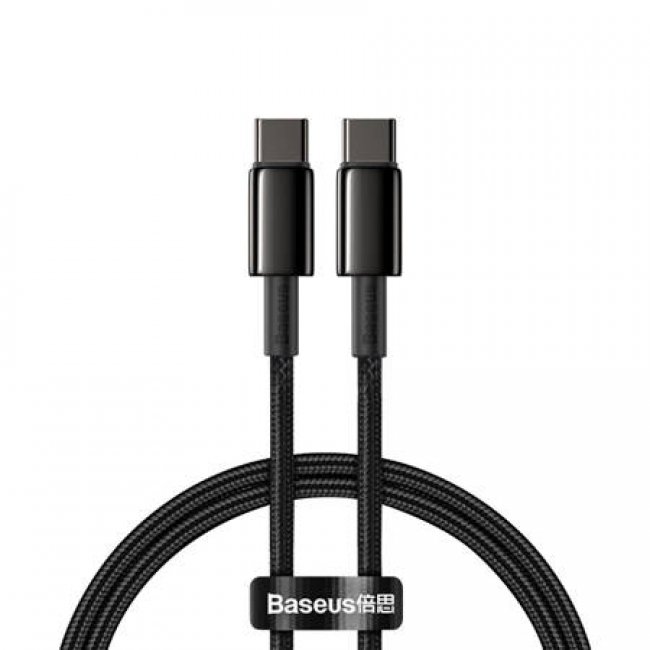 Кабел Baseus Tungsten Gold Cable Type-C to Type-C 100W 1m