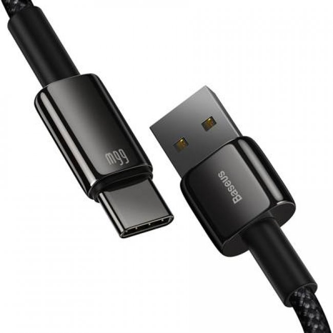 Кабел Baseus Tungsten Gold Cable USB to Type-C, 66W, 1m