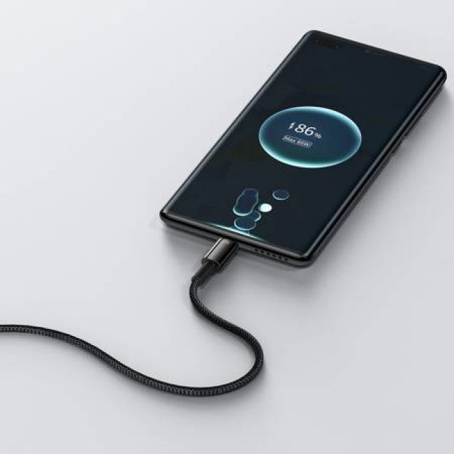 Кабел Baseus Tungsten Gold Cable USB to Type-C, 66W, 1m