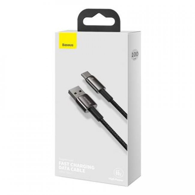 Кабел Baseus Tungsten Gold Cable USB to Type-C, 66W, 1m