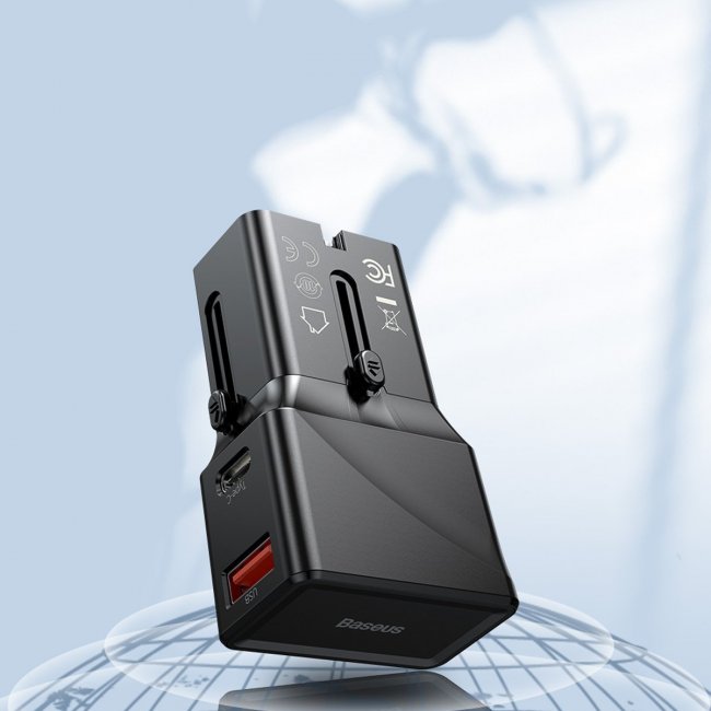 Зарядно устройство Baseus Universal charger 3.0 PD USB+USB-C 18W