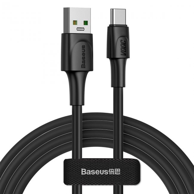 Кабел Baseus White Series VOOC USB-C 5A 2m